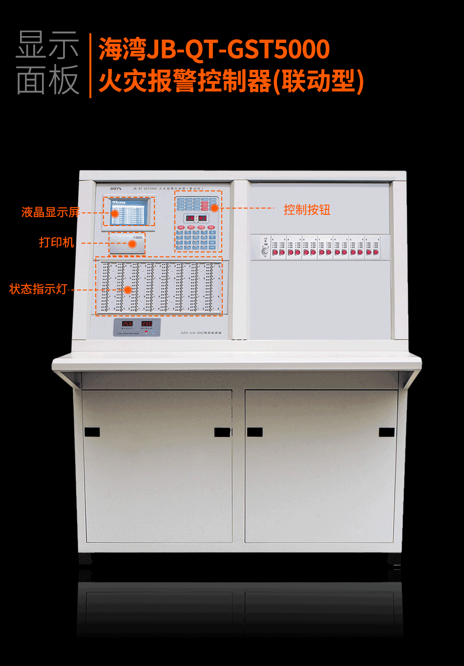 海灣JB-QT-GST5000火災(zāi)報警控制器(聯(lián)動型)顯示面板